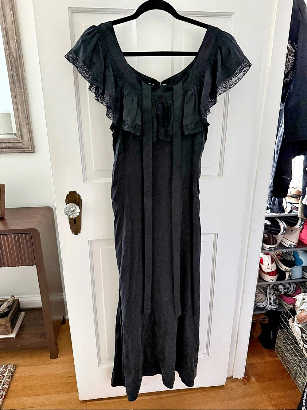 Doen Sicilia Black Maxi Dress NWT